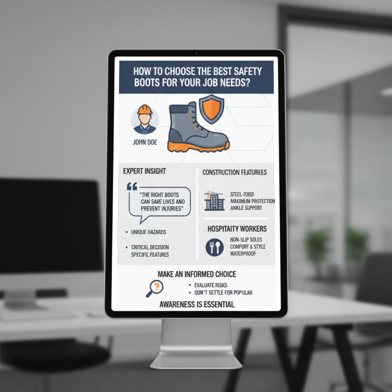 How to Choose the Best Safety Boots for Your Job Needs?