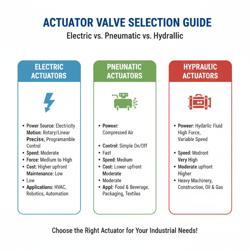 2026 How to Choose the Right Actuator Valve for Your Needs?