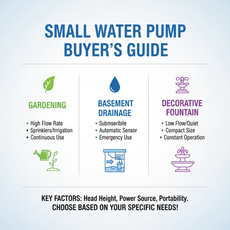 How to Choose the Best Small Water Pump for Your Needs?