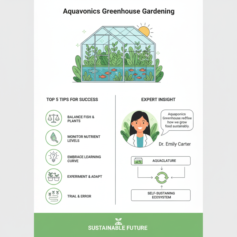 Top 10 Tips for Successful Aquaponics Greenhouse Gardening?
