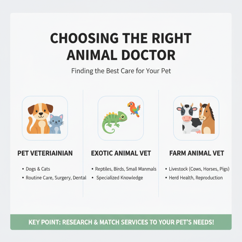 How to Choose the Right Animal Doctor for Your Pet?