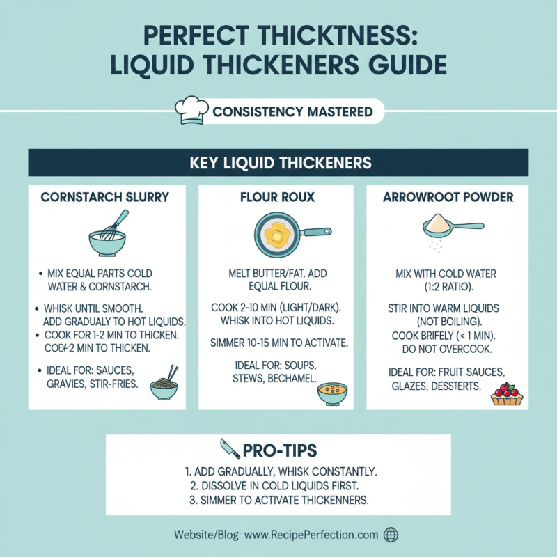 How to Use Liquid Thickener for Perfect Consistency in Recipes?