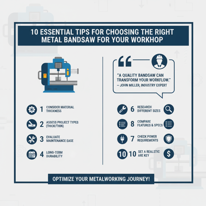 10 Essential Tips for Choosing the Right Metal Bandsaw for Your Workshop?