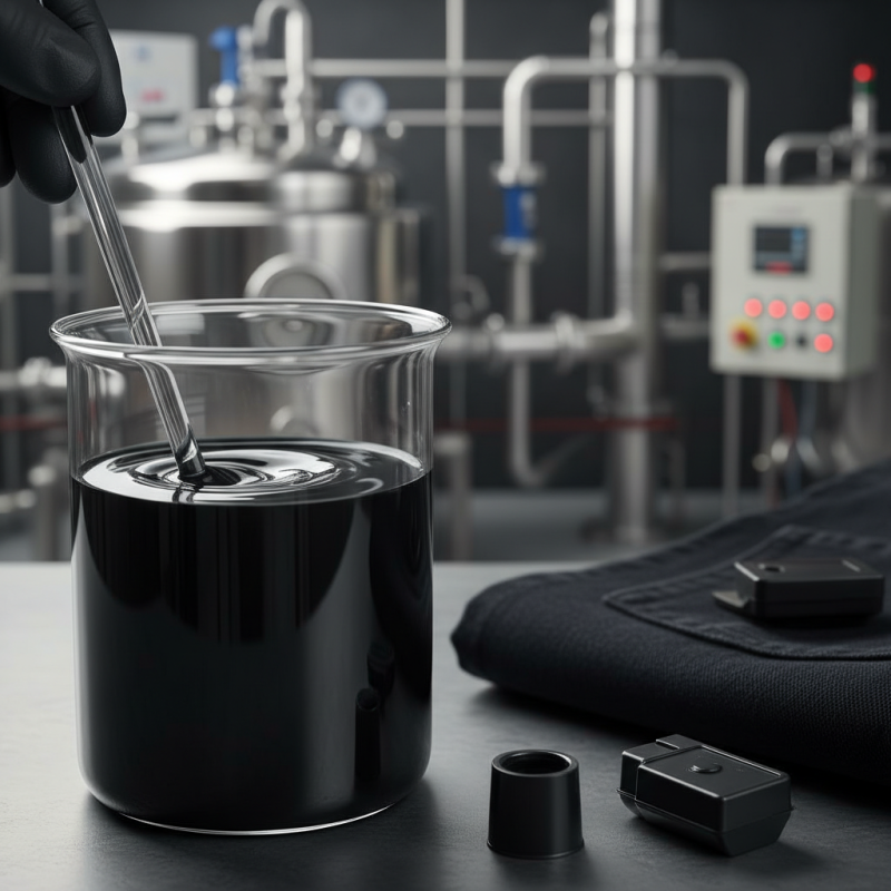 What is liquid sulphur black and how is it used?