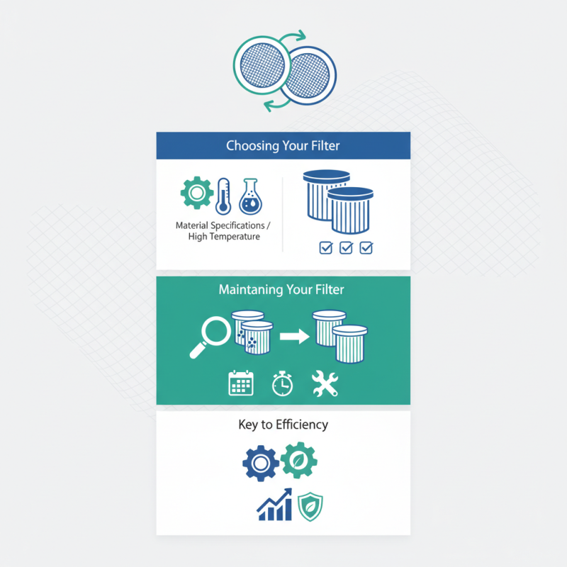 Sintered Mesh Filter Tips for Choosing and Maintaining Your Filter?