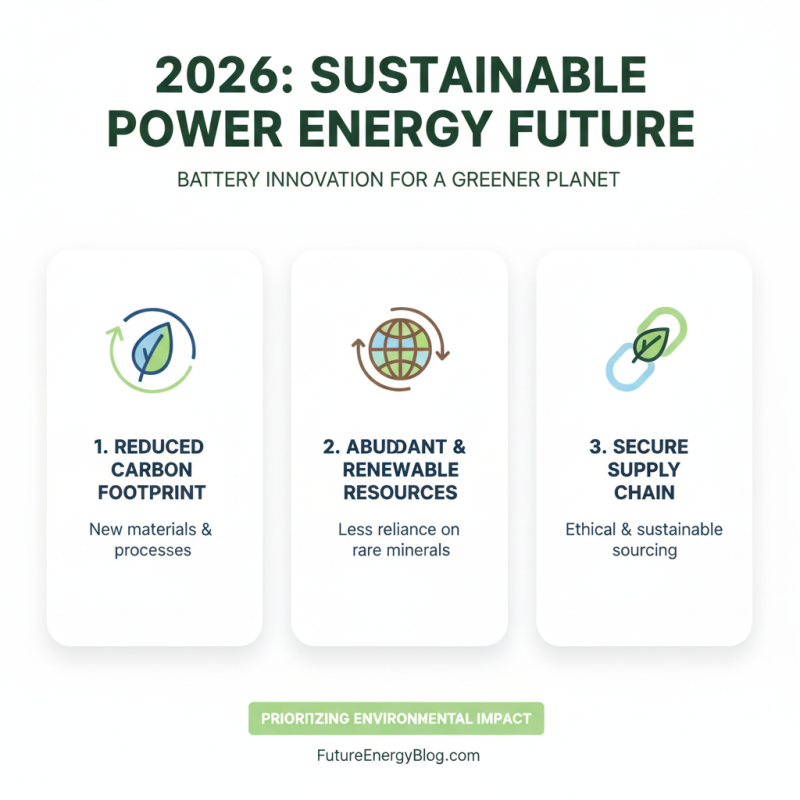 Top 10 Power Energy Batteries for Your Needs in 2026?