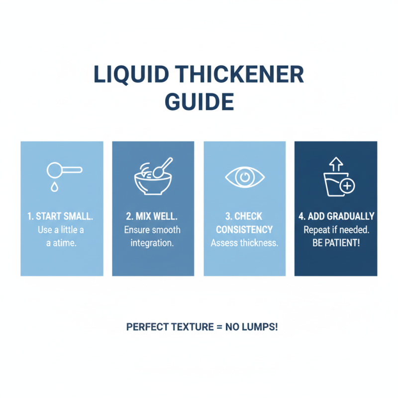 How to Use Liquid Thickener for Perfect Consistency in Recipes?