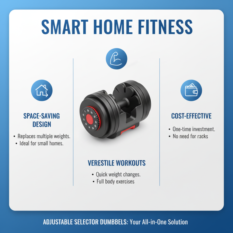 Top 10 Benefits of Using Adjustable Selector Dumbbells for Your Home Gym