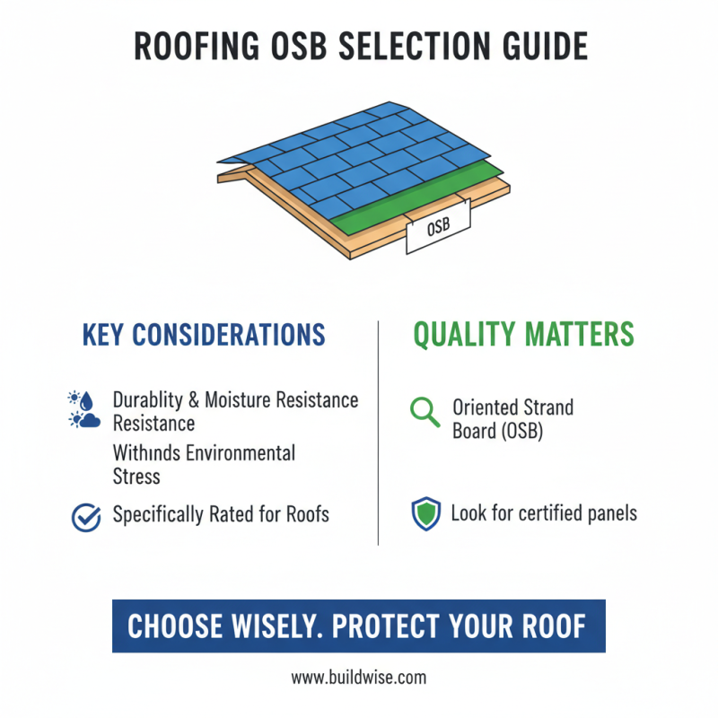 Essential Tips for Choosing OSB Roof Sheathing?