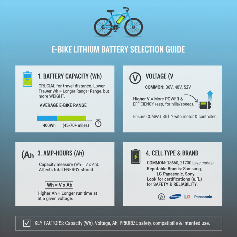 How to Choose Lithium Batteries for Electric Bikes?