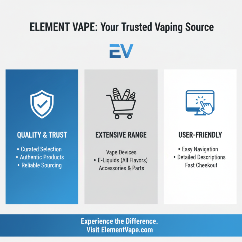 Why Choose Element Vape for Your Vaping Needs?