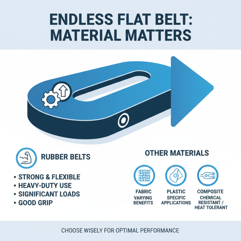How to Choose the Right Endless Flat Belt for Your Applications?
