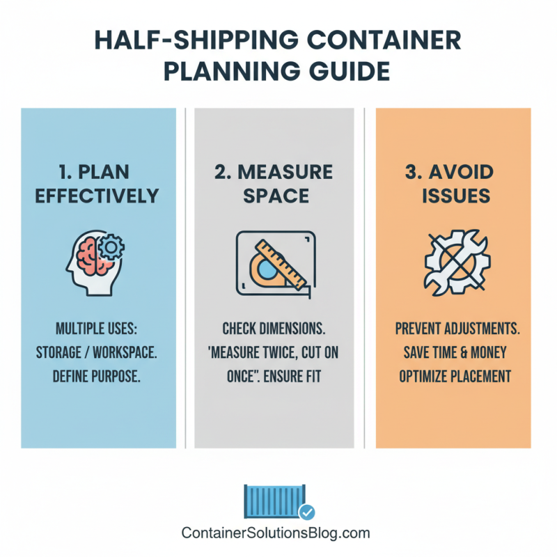 How to Buy and Use a Half Shipping Container for Your Projects?