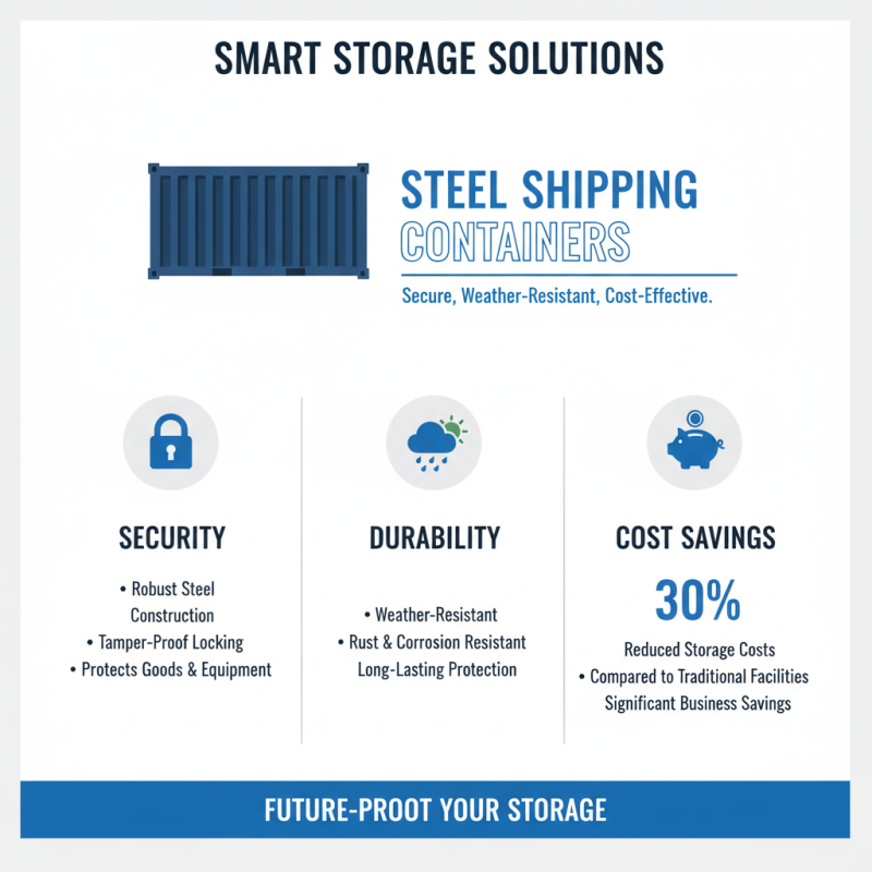 How to Use Steel Shipping Containers for Storage Solutions?