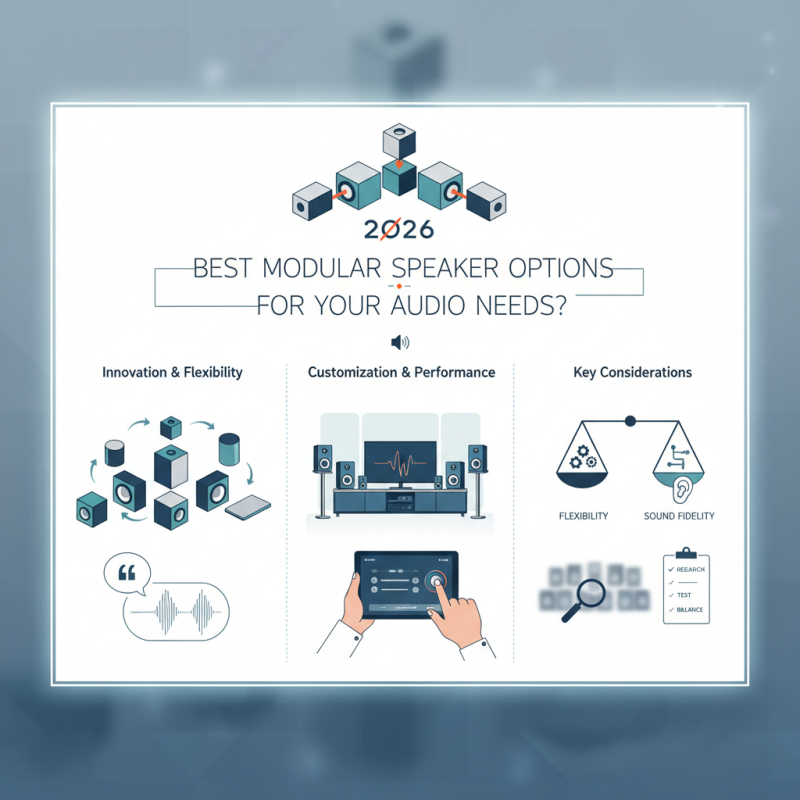 2026 Best Modular Speaker Options for Your Audio Needs?