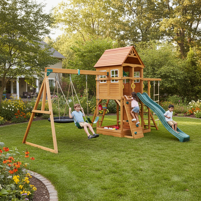 How to Choose the Best Playhouse Swing Set for Your Kids?