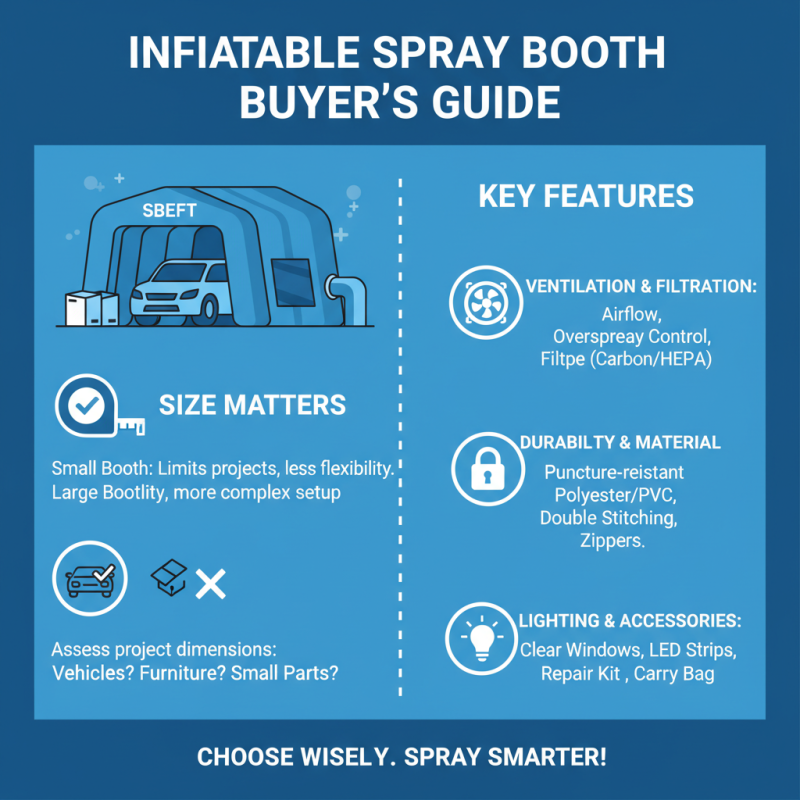 How to Choose the Right Inflatable Spray Booth for Your Needs?