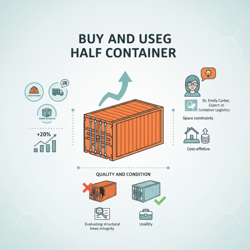 How to Buy and Use a Half Shipping Container for Your Projects?
