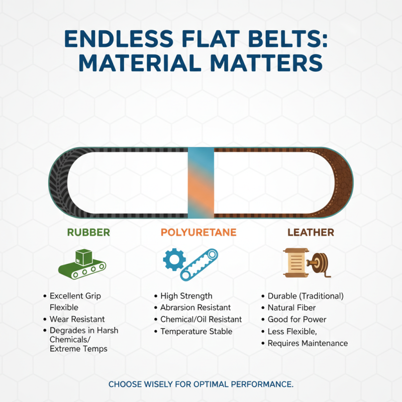 How to Choose the Right Endless Flat Belt for Your Applications?