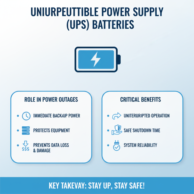 Why Are UPS Batteries Essential for Reliable Power Backup?