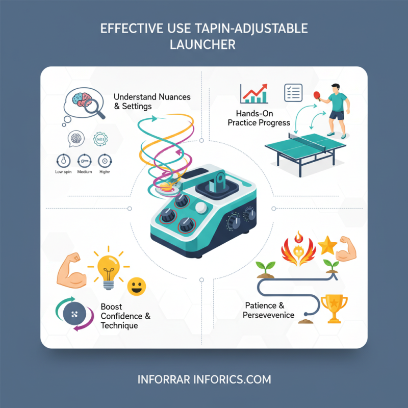 How to Use a Spin Adjustable Table Tennis Launcher Effectively?