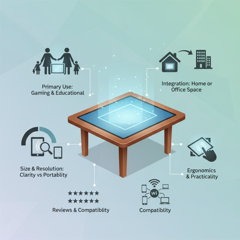 How to Choose the Best Table With Touch Screen for Your Needs?