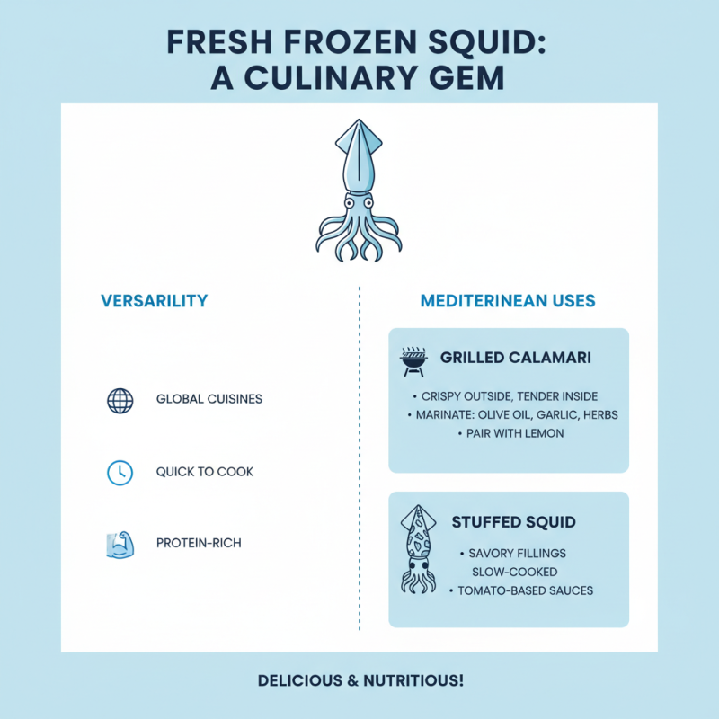 What is Fresh Frozen Squid and How is it Used in Cooking?