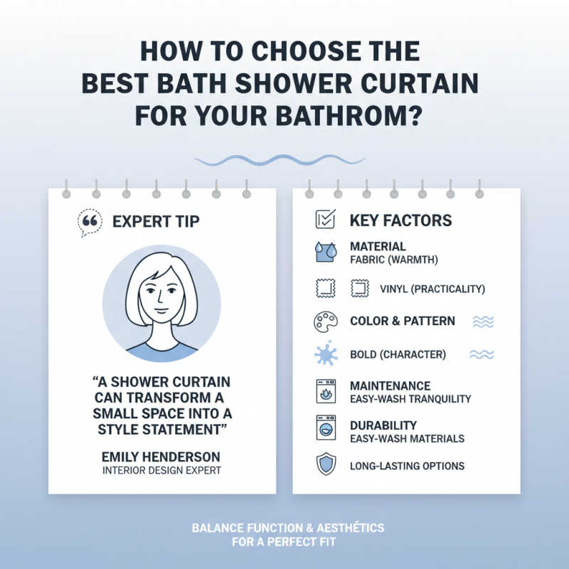 How to Choose the Best Bath Shower Curtain for Your Bathroom?