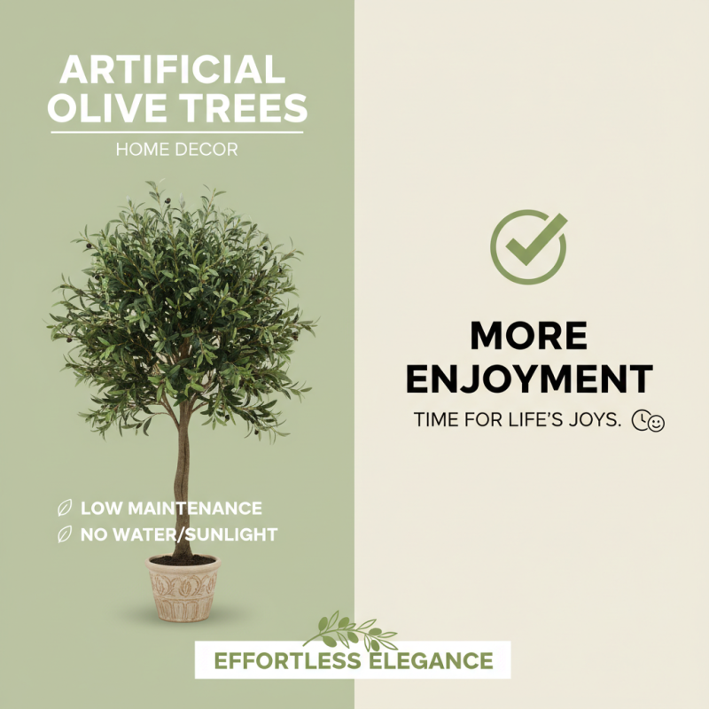 Benefits of Large Artificial Olive Trees for Home Decor?