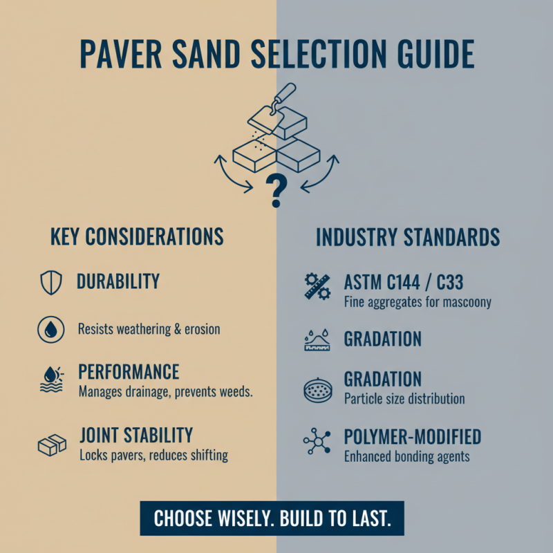 How to Choose the Right Paver Sand for Your Outdoor Projects?