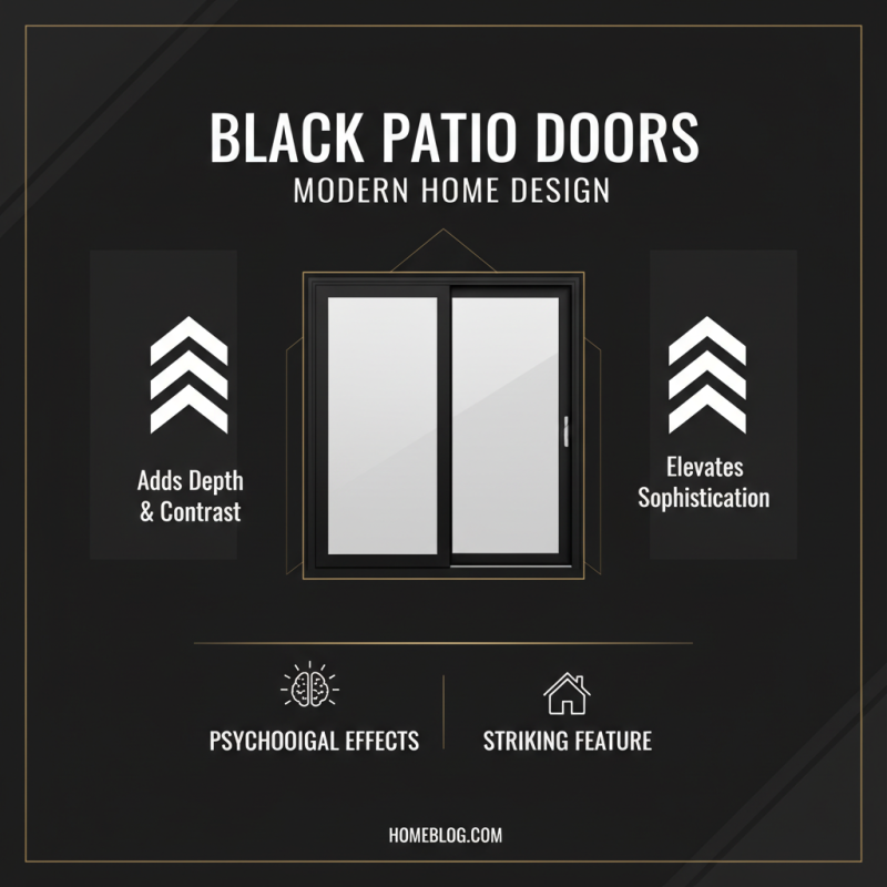 What is the Appeal of Black Patio Doors in Modern Home Design?