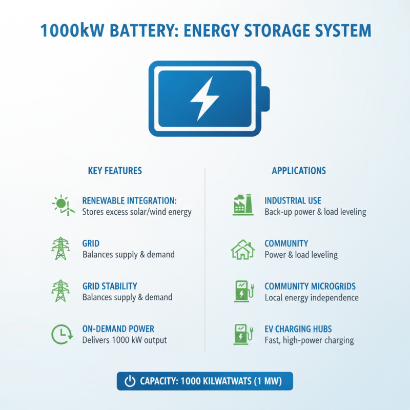 What is a 1000kw Battery and How Does It Benefit Energy Storage?