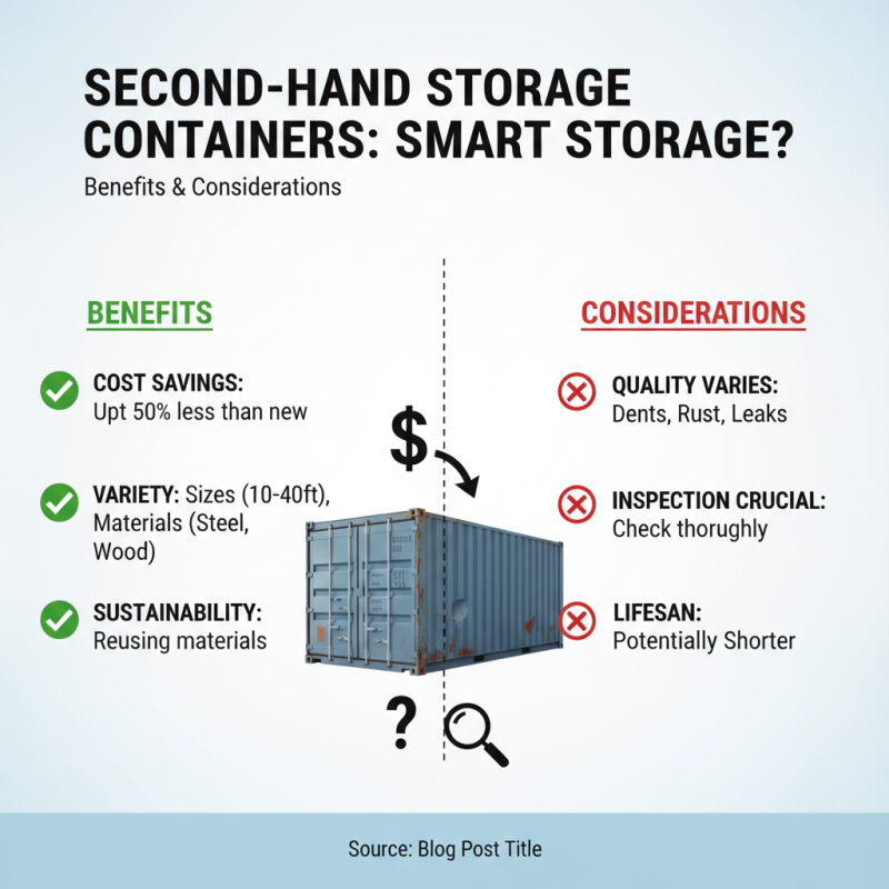 2026 Best Second Hand Storage Containers for Your Storage Needs?