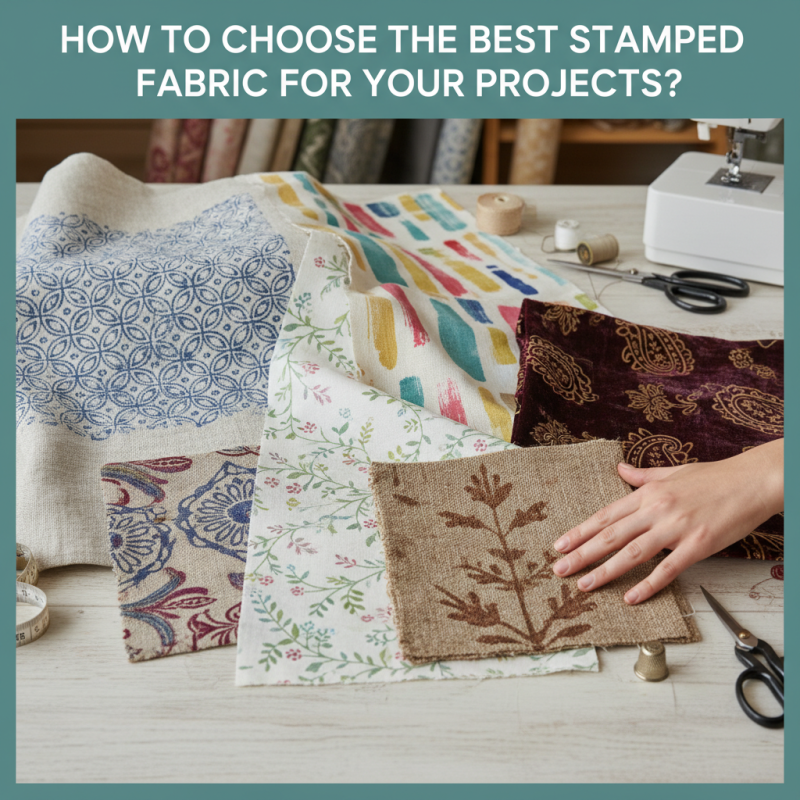 How to Choose the Best Stamped Fabric for Your Projects?