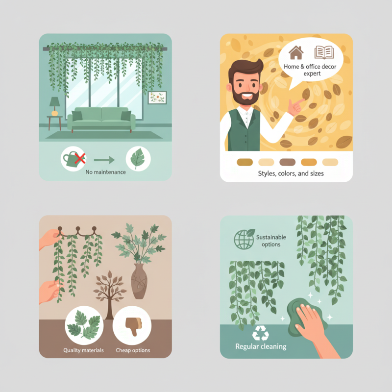 What is Artificial Hanging Leaves and How to Use Them?