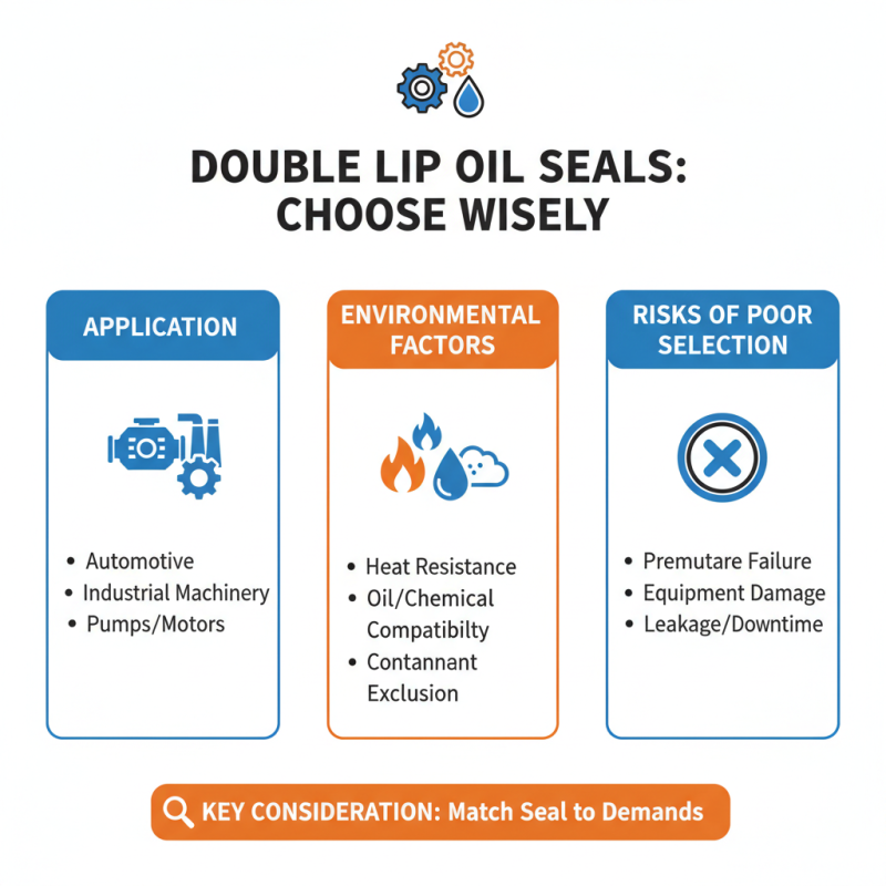 How to Choose the Right Double Lip Oil Seal for Your Needs?