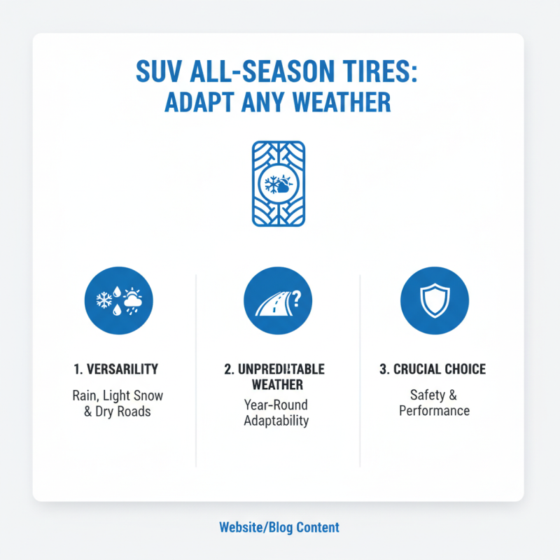 How to Choose the Best All Season SUV Tires for Your Vehicle?