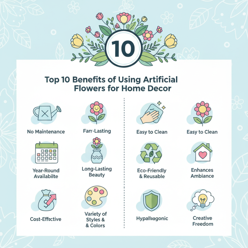 Top 10 Benefits of Using Artificial Flowers for Home Decor?