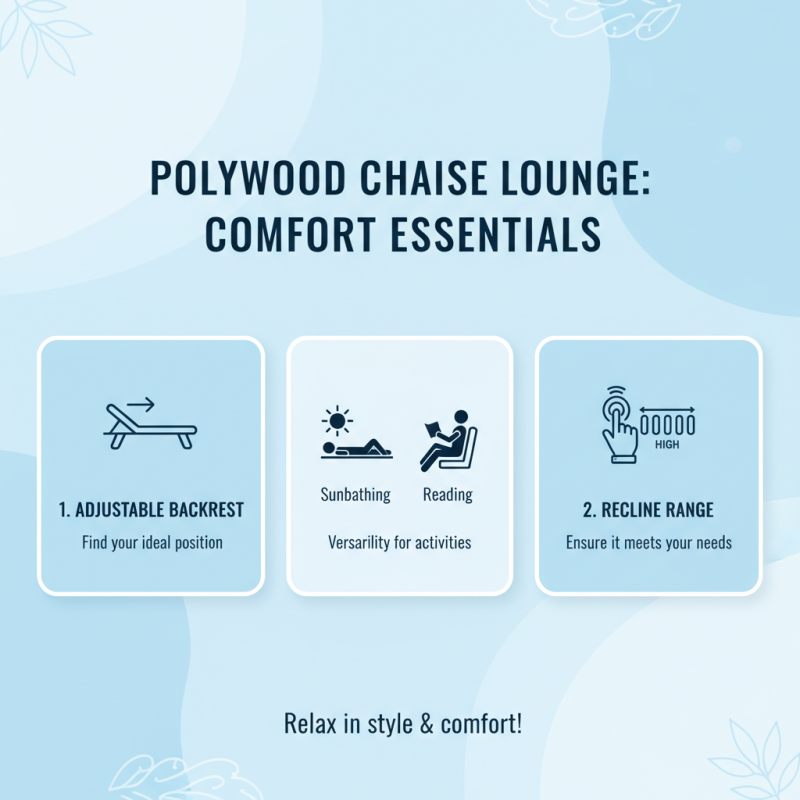 2026 How to Choose the Best Polywood Chaise Lounge for Your Outdoor Space?