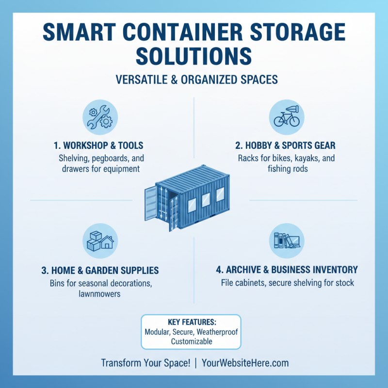 How to Use a Small Shipping Container for Innovative Storage Solutions