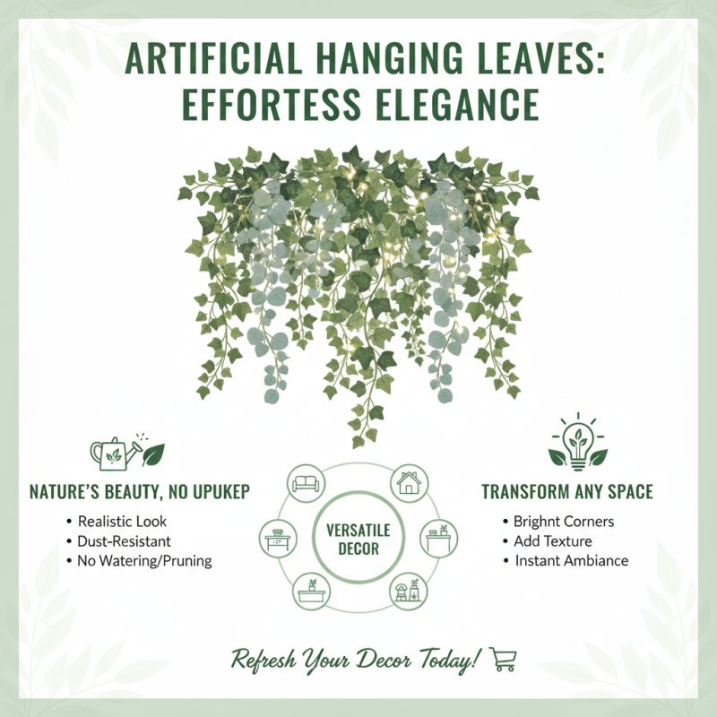 What is Artificial Hanging Leaves and How to Use Them?