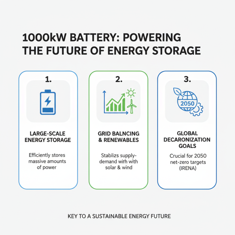 What is a 1000kw Battery and How Does It Benefit Energy Storage?