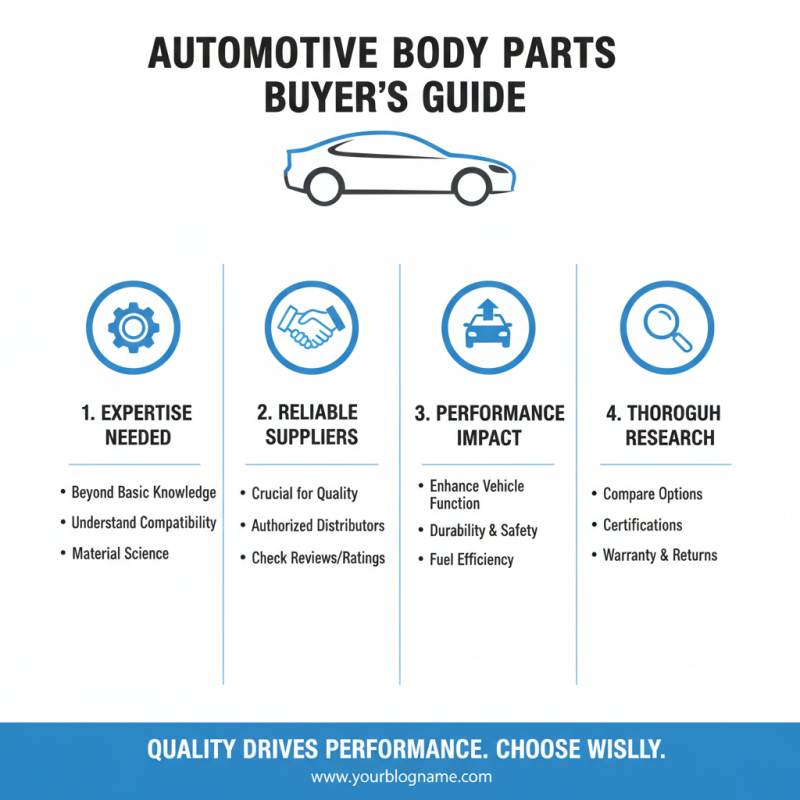 How to Choose the Right Automotive Body Parts for Your Vehicle?