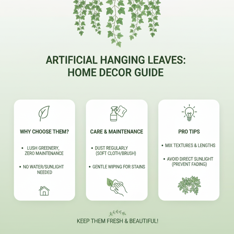 What is Artificial Hanging Leaves and How to Use Them?