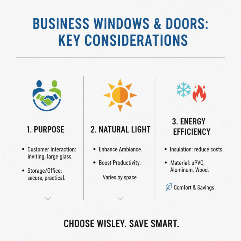 How to Choose the Best Commercial Windows and Doors for Your Business?