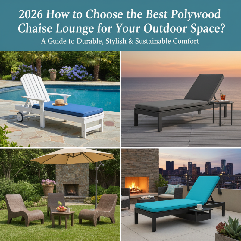 2026 How to Choose the Best Polywood Chaise Lounge for Your Outdoor Space?