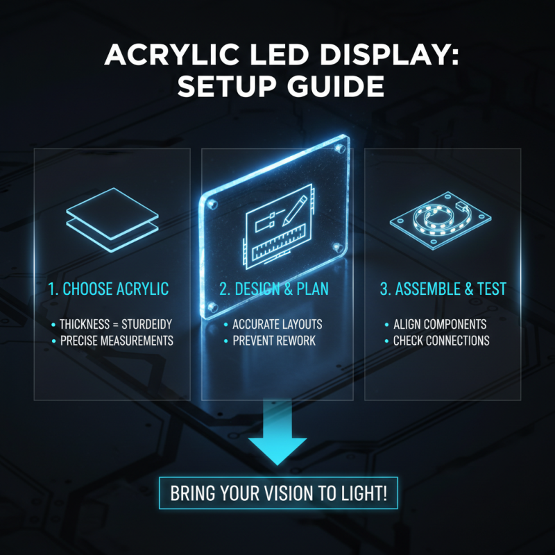 How to Create Stunning Displays with Acrylic Led Board?