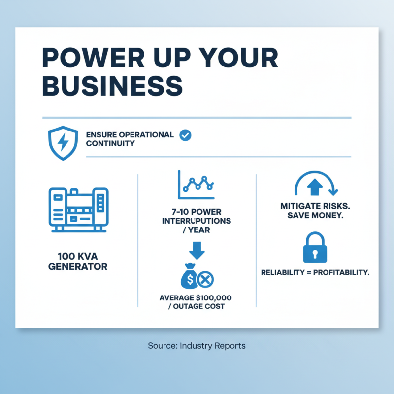 Top 10 Benefits of Using a 100 Kva Generator for Your Business?
