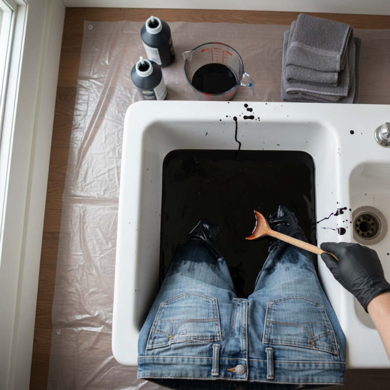 How to Achieve Black Denim Dye at Home?