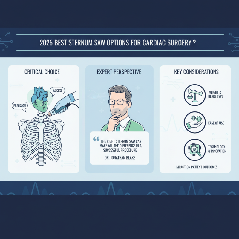 2026 Best Sternum Saw Options for Cardiac Surgery?
